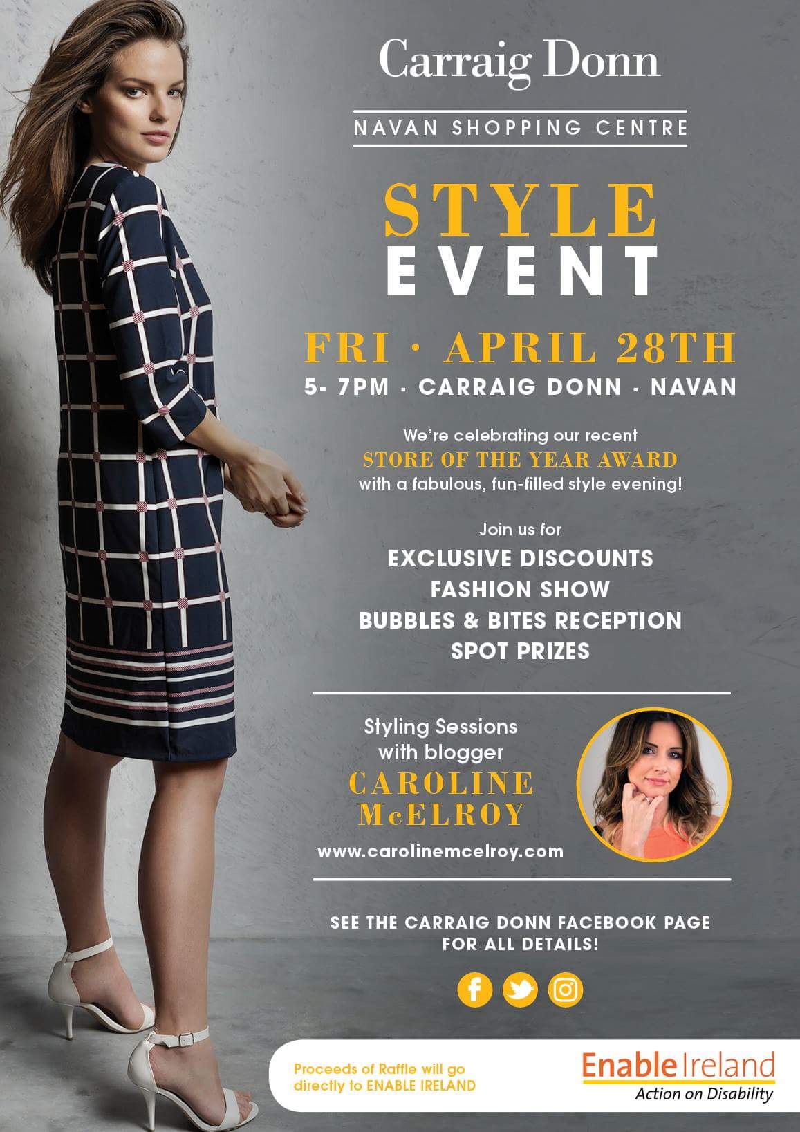 Style night in aid of Enable Ireland at Carraig Donn