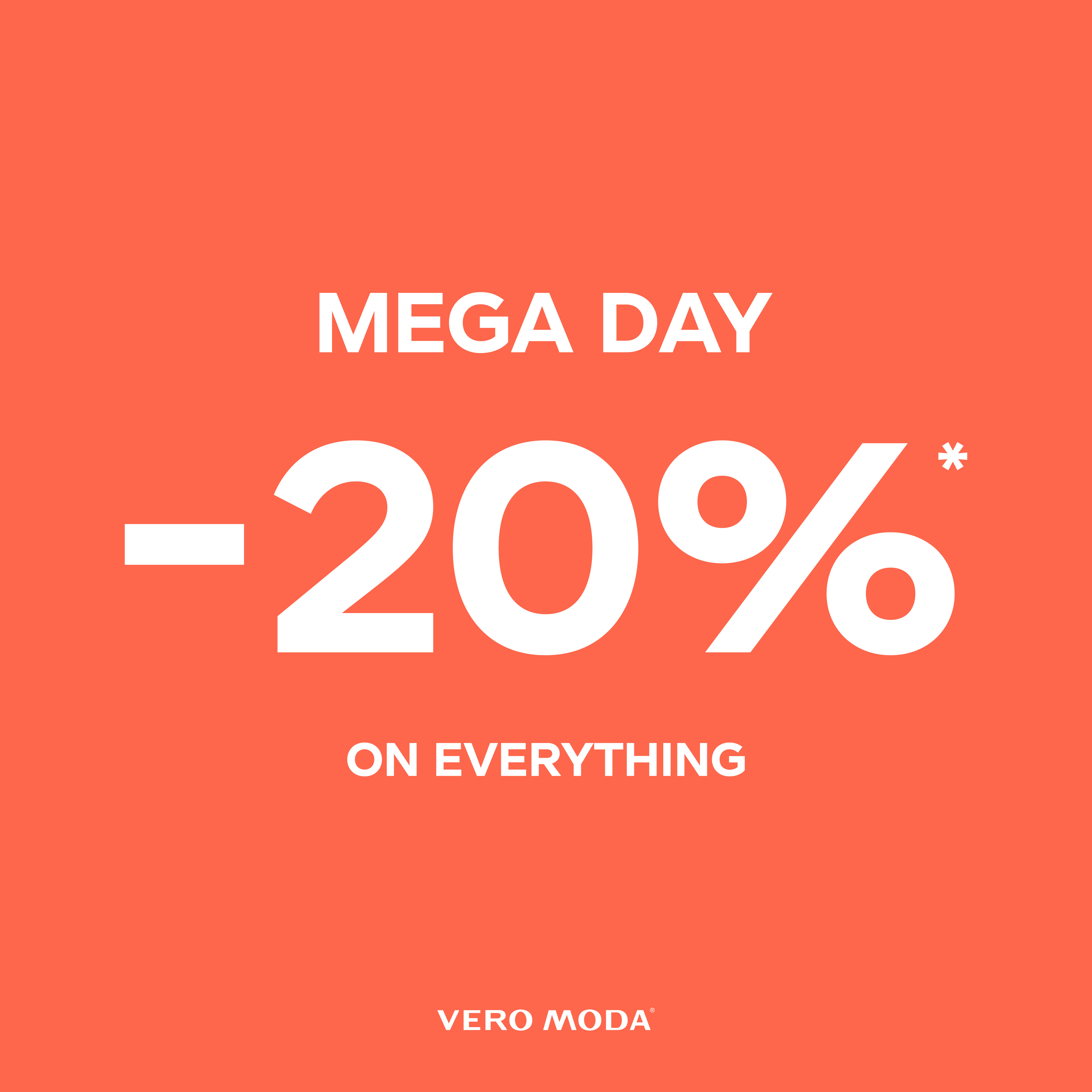 Mega Day Friday 24th March at Vero Moda